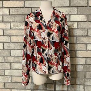 button down blouse xl